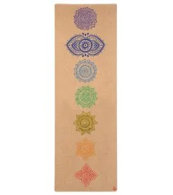 Shakti Warrior Chakra Pro Cork Yoga Mat 72" 3mm