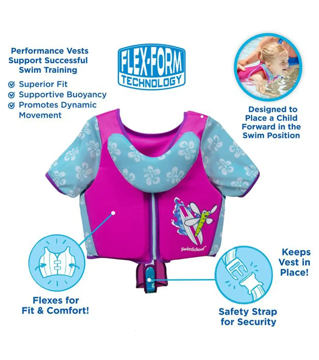 Aqua Leisure Kids' Deluxe Swim Trainer Vest With Collar - Image 4