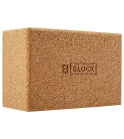 B Yoga Cork Yoga Block Standard 4 Inch