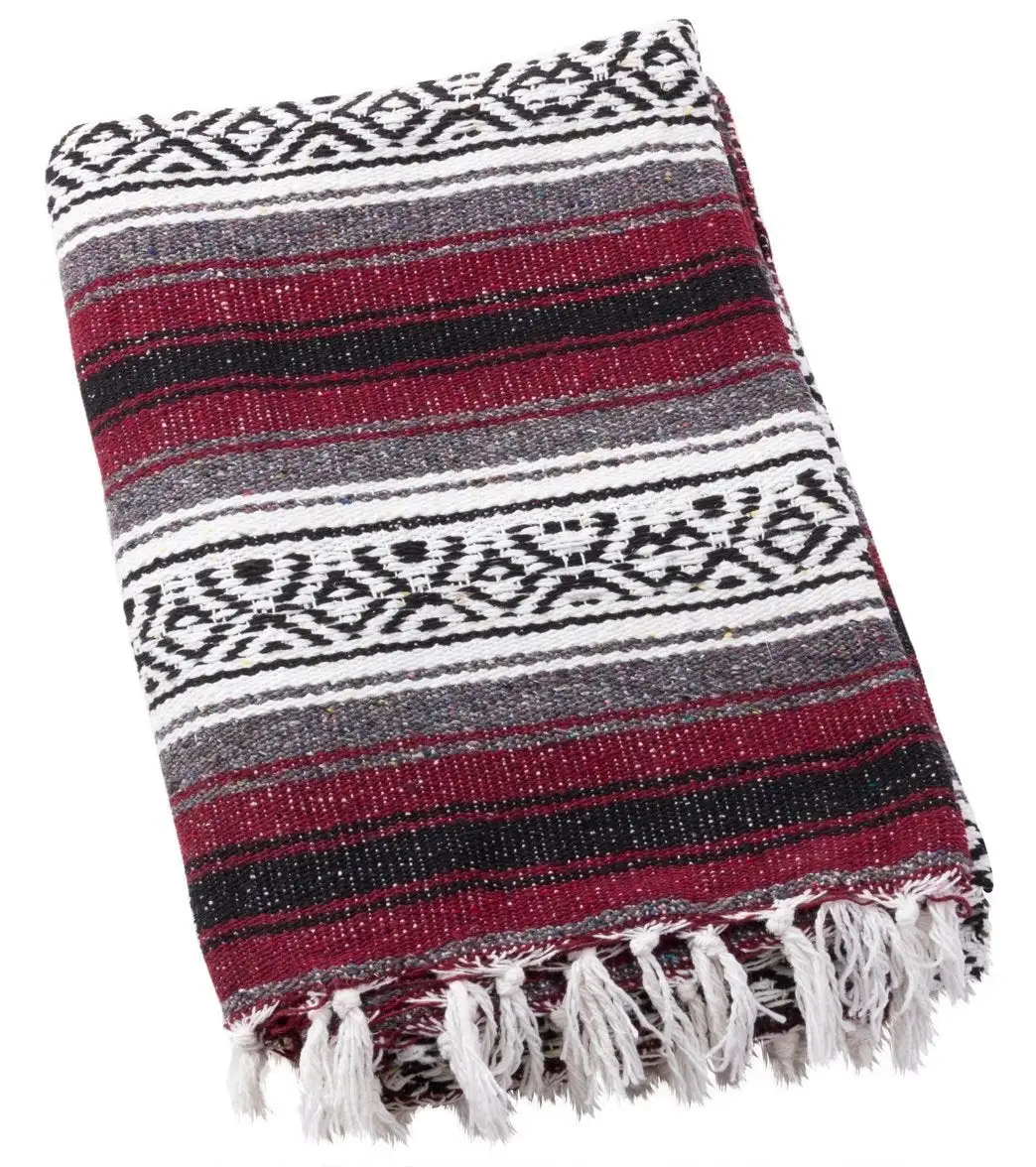 Native Yoga Heavy Weight Falsa Mexican Yoga Blanket - Image 3