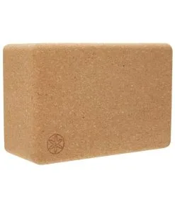 Gaiam Natural Cork Yoga Block Standard 4 Inch