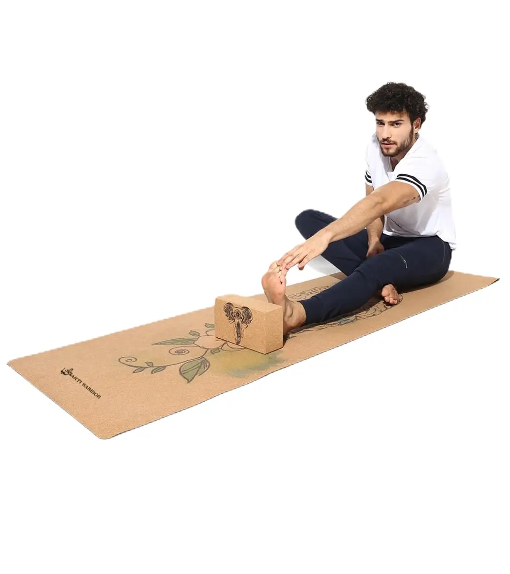 Shakti Warrior Align Cork Yoga Block - Image 3