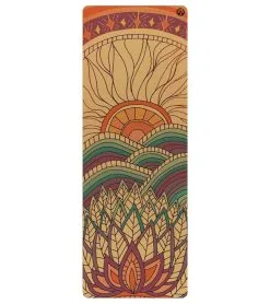 Yoloha Travel Artist Cork Yoga Mat 72"