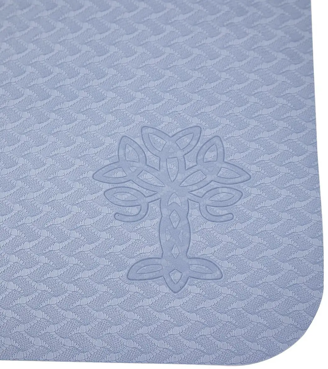 Oak And Reed Eco-Friendly TPE Yoga Mat, Blue - Image 2